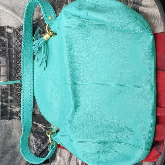 Onna Ehrich Cyan large leather bag - Picture 6 of 11